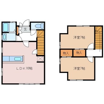 間取図 村井町西テラスハウス 東南棟
