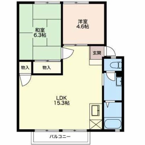 間取り図 サンビレッジ赤羽AB