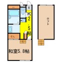 ユーハウスα・メゾンの間取図