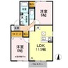 中央本線（甲信越）/塩尻駅 徒歩34分 1階 築17年 2LDKの間取り