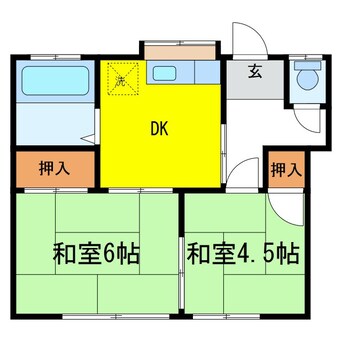 間取図 上條アパート8