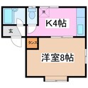 ルームステイの間取図
