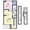 ボン　ボヤージュ 1LDKの間取り