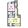 セレノアント 1LDKの間取り