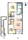 仮）笹賀アパート 2LDKの間取り