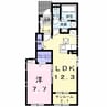 メゾン　シュクレ 1LDKの間取り