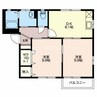 ディアス新枡B 2DKの間取り