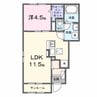 ルミナス・スターズ 1LDKの間取り