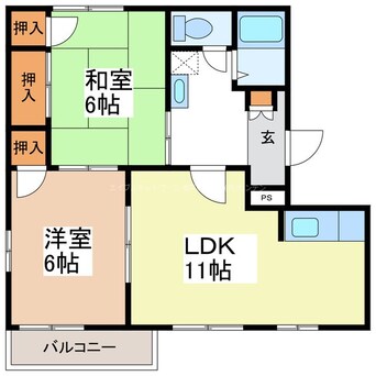 間取図 フレグランスウエスト