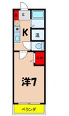 飯田線（長野県内）/駒ケ根駅 徒歩11分 3階 築29年 1Kの間取り