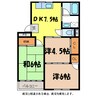 飯田線（長野県内）/伊那市駅 徒歩15分 1階 築39年 3DKの間取り