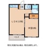 ニューハイツワデ 1LDKの間取り