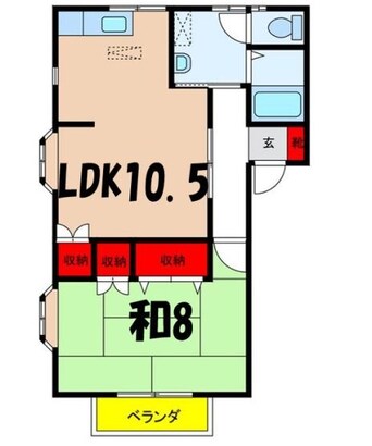 間取図 飯田線（長野県内）/田畑駅 徒歩15分 1階 築32年