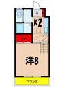 飯田線（長野県内）/飯島駅 徒歩8分 2階 築30年 1Kの間取り
