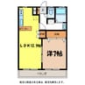 プレステージアルプスNo.2 1LDKの間取り