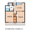 ハイツとよだ 2DKの間取り