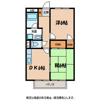 間取図 飯田線（長野県内）/沢駅 徒歩10分 1階 築24年