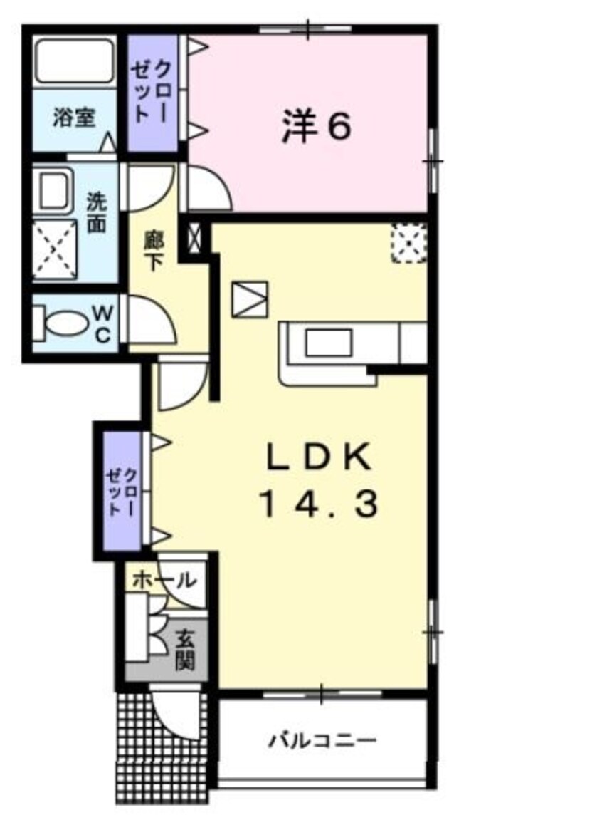 間取図 プラードIII