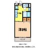 サープラス福岡 1Kの間取り