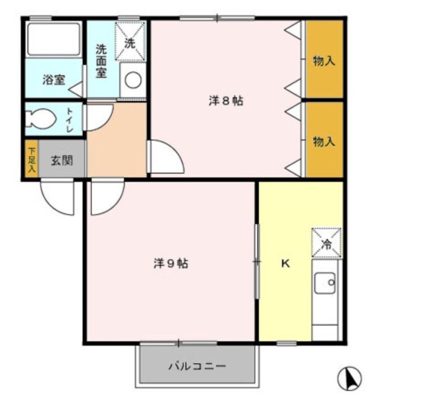 間取図 ボーンルリＣ