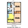飯田線（長野県内）/木ノ下駅 徒歩10分 3階 築25年 2DKの間取り