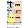 リンピアパストラーレ 2DKの間取り