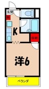 サープラス恵比寿 1Kの間取り