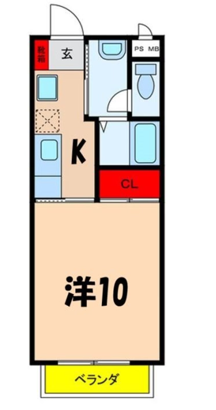 間取図 飯田線（長野県内）/伊那福岡駅 徒歩4分 2階 築18年