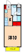 飯田線（長野県内）/伊那福岡駅 徒歩4分 2階 築18年 1Kの間取り
