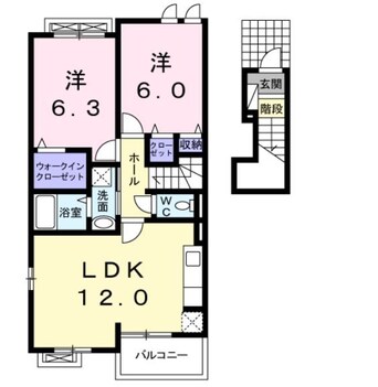 間取図 カーサレーノ３