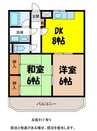 コーポ小林III 2DKの間取り