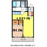 マンションフロレアール 1LDKの間取り