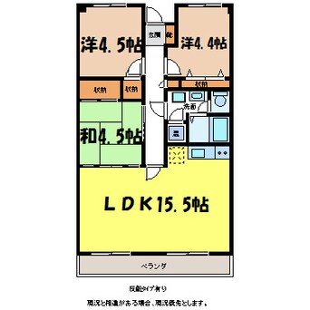 間取図 飯田線（長野県内）/伊那市駅 徒歩23分 3階 築32年