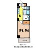 セントラルヒル 1Kの間取り