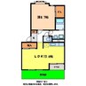 ルミナス 1LDKの間取り