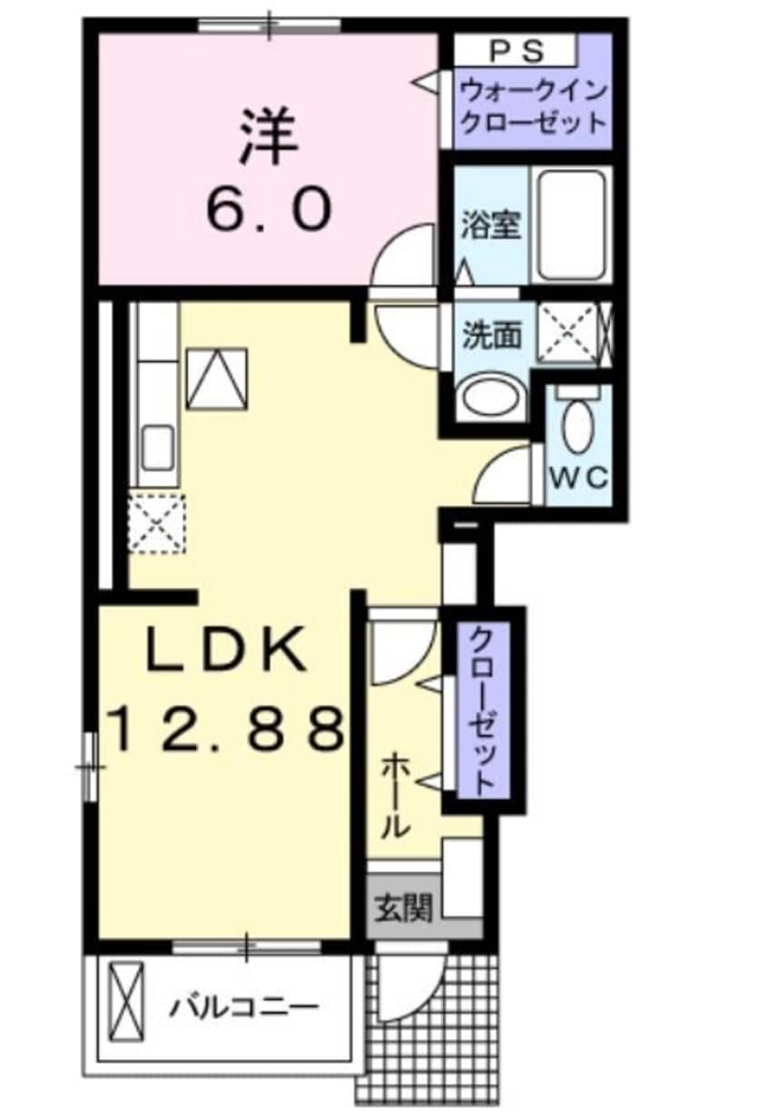 間取図 飯田線（長野県内）/伊那北駅 徒歩45分 1階 築16年