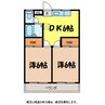 セピアマンション 2DKの間取り