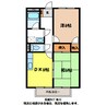 サープラス小林2 2DKの間取り