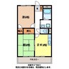 飯田線（長野県内）/木ノ下駅 徒歩10分 1階 築23年 2DKの間取り