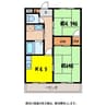 ルミエール山岸 2Kの間取り