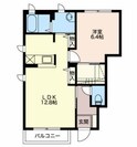 ディアスオークＡの間取図