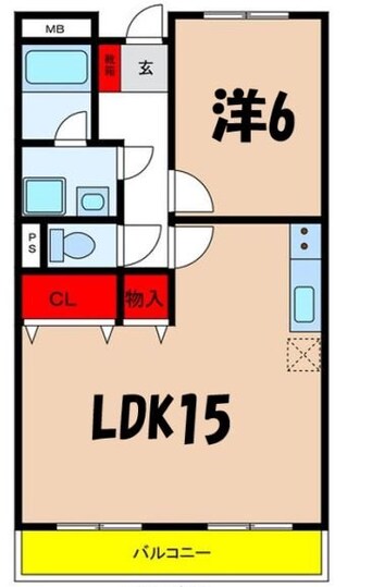 間取図 リンピアコーポウエスト