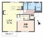 ＳＴ２２　Ａ棟 1LDKの間取り