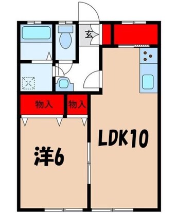 間取図 飯田線（長野県内）/木ノ下駅 徒歩10分 2階 築37年