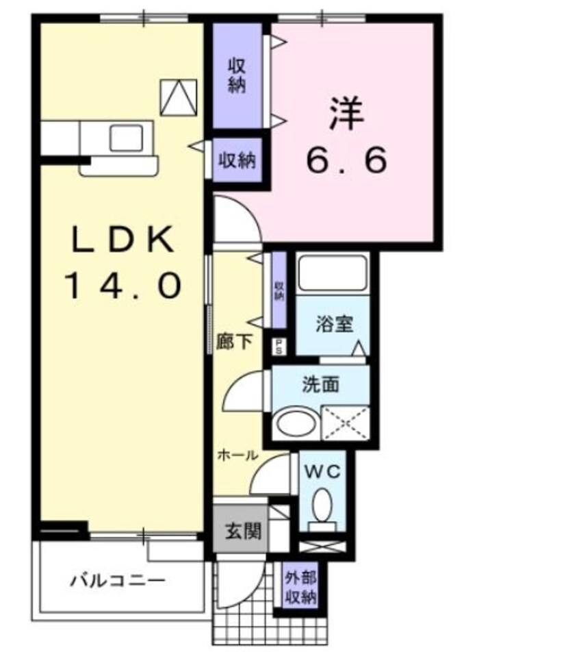 間取図 飯田線（長野県内）/伊那新町駅 徒歩8分 1階 築19年