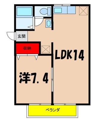 間取図 飯田線（長野県内）/小町屋駅 徒歩15分 2階 築27年