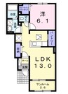 飯田線（長野県内）/伊那松島駅 徒歩13分 1階 築7年 1LDKの間取り