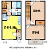 飯田線（長野県内）/田畑駅 徒歩35分 1-2階 築24年 2DKの間取り