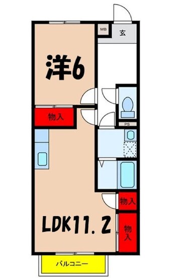 間取図 飯田線（長野県内）/辰野駅 徒歩15分 2階 築20年