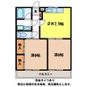 ＳＫＹマンション 2DKの間取り